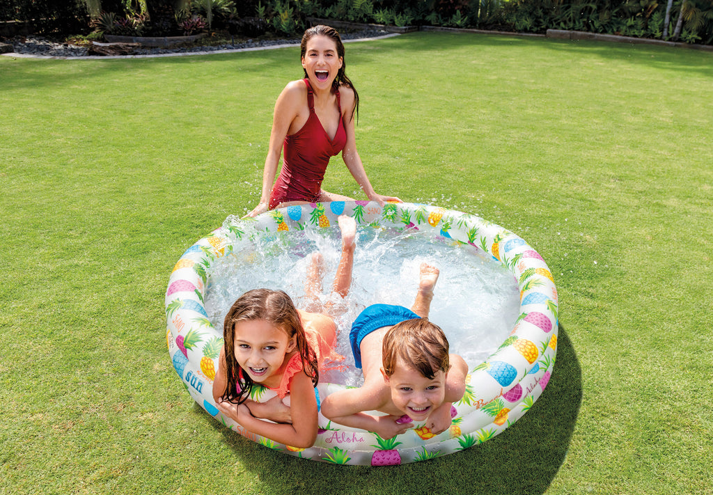Intex 3 Ring Pineapple Splash Pool 59431 132cm