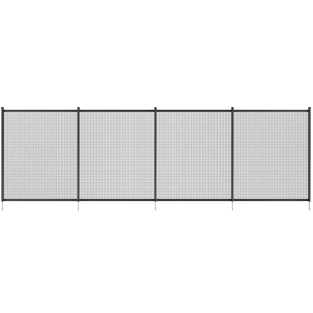 VEVOR Pool Fence, 4 x 12 FT Pool Fences for Inground Pools, Removable Child Safety Pool Fencing, Easy DIY Installation Swimming Pool Fence, 340gms Teslin PVC Pool Fence Mesh Protects Kids and Pets
